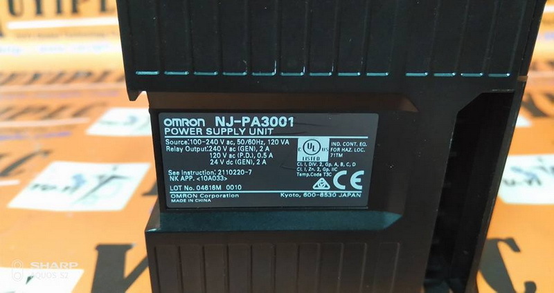 OMRON NJ-PA3001 POWER SUPPLY UNIT MODULE - PLC DCS SERVO Control